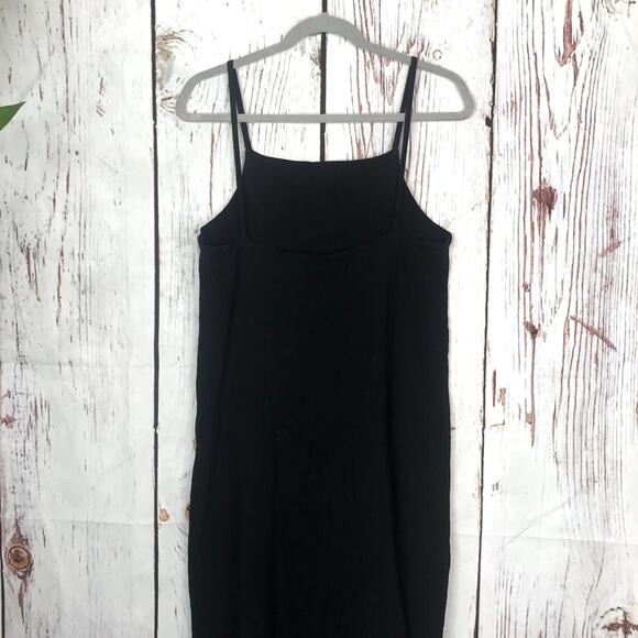 NWT Hackwith Design House black cotton oversize tank shift dress - Picture 5 of 8